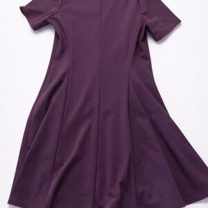 Simply Vera Vera Wang Purple Fit & Flare Dress Size L